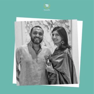 Teacher Raj with his wife Danutcha